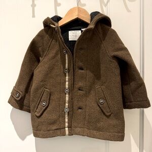 ZARA Kids Wool Pea Coat — Sz 2/3 EUC